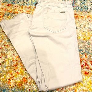 Guess chinos, very light silver